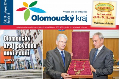 Listopadové vydání měsíčníku Olomoucký kraj