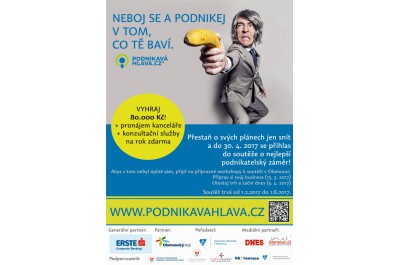 Univerzita Palackého hledá podnikavé hlavy, již poosmé pomůže začínajícím podnikatelům s rozjezdem firmy