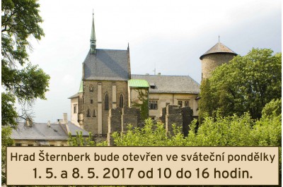Hrad Šternberk bude otevřen i ve sváteční květnové pondělky