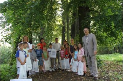 Setkání hejtmana s žáky Základní školy Skalička v aleji ve Skaličce
