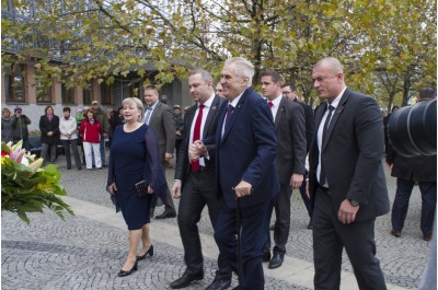 Prezident Miloš Zeman zahájil návštěvu Olomouckého kraje