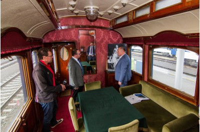  Do kraje přijel unikátní historický vlak. Přivezl vagóny, kterými cestovali prezidenti 