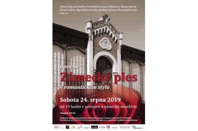 Open-air zámecký ples v romantickém stylu na zámku v Čechách pod Kosířem