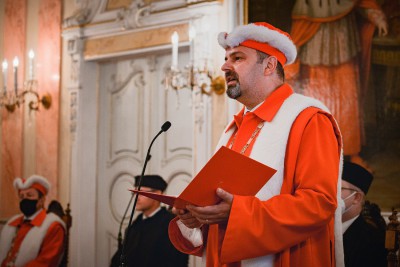 Rektor Martin Procházka složil inaugurační slib
