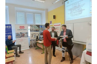 V regionální CADové soutěži dominovali studenti SPŠS Olomouc Foto: archiv školy