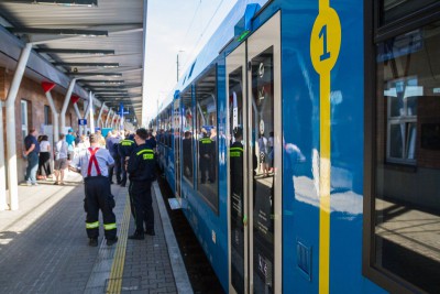 V Olomouci se představil vlak budoucnosti. Jezdí na vodík