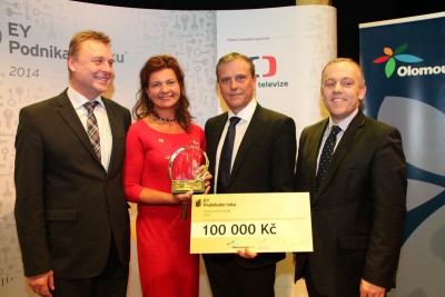 David Dostál získal titul EY Podnikatel roku 2014 Olomouckého kraje