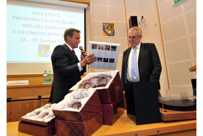 První den návštěvy prezidenta Miloše Zemana v Olomouckém kraji