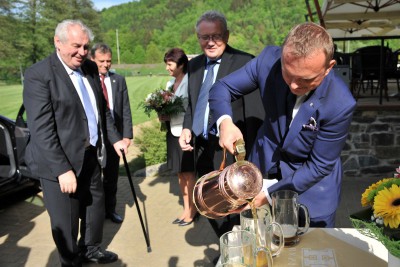 Oficiální návštěva prezidente Zemana v Olomouckém kraji, den první
