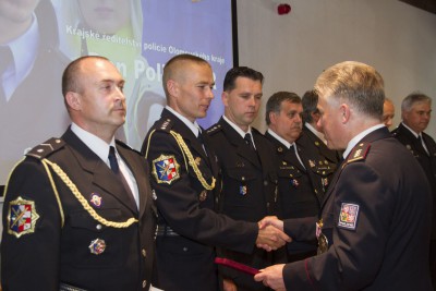 Policie v Olomouckém kraji ocenila ty nejlepší ze svých řad