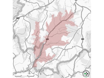 Mapa evropsky významné lokality Sovinec