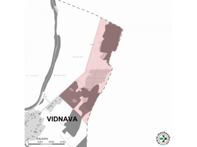 Mapa evropsky významné lokality Vidnava
