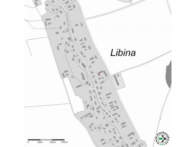 Mapa evropsky významné lokality Libina - U Černušků