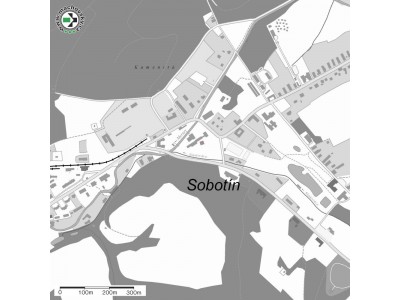 Mapa evropsky významné lokality Sobotín