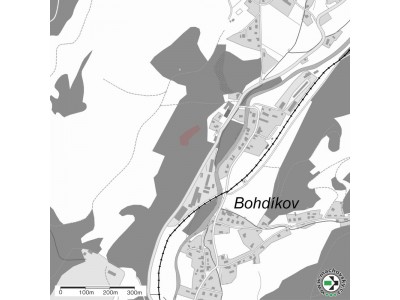 Mapa evropsky významné lokality Bohdíkov